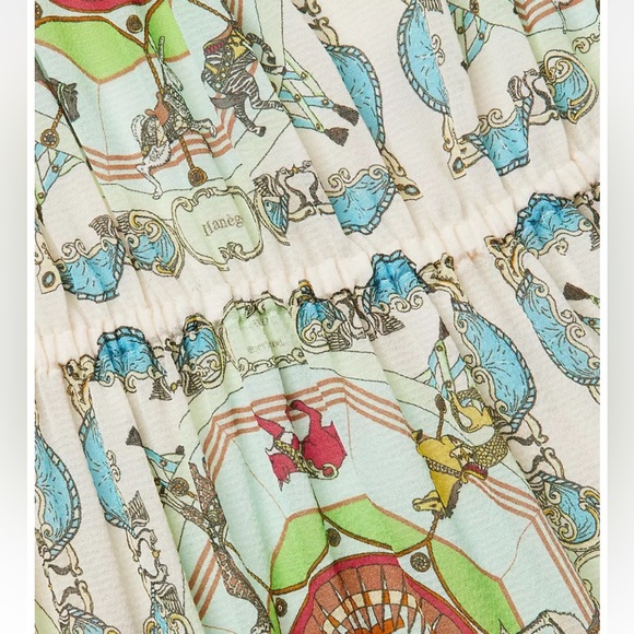 Tory Burch Carousel Silk Off The Shoulder Dress - Picture 6 of 12